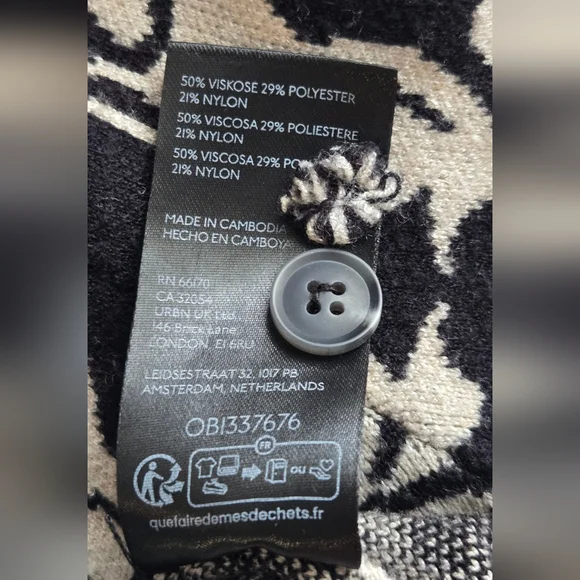 Anthropologie Maeve Harmon Jacquard Sweater Tee Poodle print - Picture 6 of 7